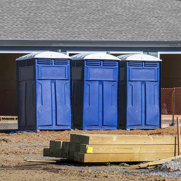 are there any restrictions on what items can be disposed of in the portable toilets in Ardmore